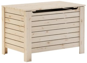 4002323 vidaXL Cutie de depozitare cu capac "RANA" 100x49x54cm, lemn masiv pin