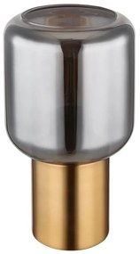 Veioza, lampa de masa design modern Ninjo alama, fumuriu