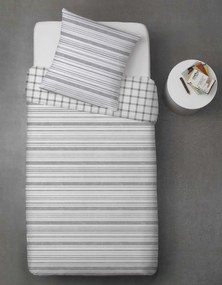 Lenjerie din bumbac Renforcé LINKY gri Dimensiune lenjerie de pat: 70 x 90 cm | 140 x 220 cm