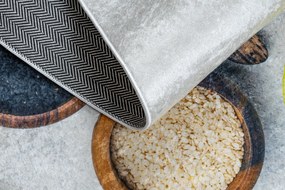 ANDRE 3343 covor lavabil Condimente, bucatarie, anti-alunecare - argint / bej