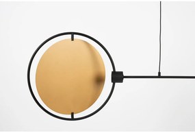 Lustră galben ocru/neagră LED cu intensitate reglabilă Sirius – Zuiver