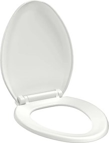 vidaXL Capac WC cu închidere silențioasă, eliberare rapidă, alb