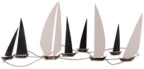 Decoratiune de perete Metal Enzo, Multicolor, 5x52x117 cm