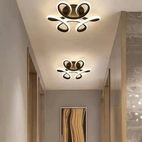 Lustra LED Plafoniera, Elit's Esn3902 F Negru, 27w