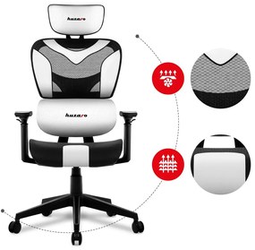 Fotoliu gaming Cruiser 8 (negru + alb). 1087458