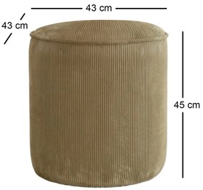 Taburete Tedie (khaki). 1087807