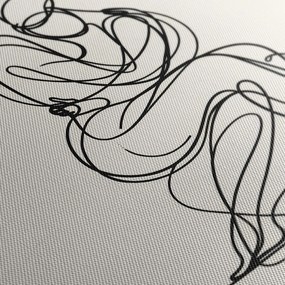 Tablou desen minimalist al unei figuri