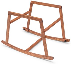Pătuț balansoar bebeluș Kapato 1 (stejar + gri) . 1093581