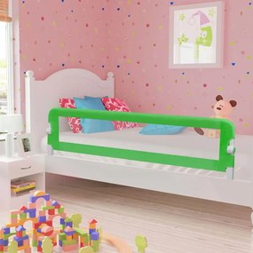 Balustrada de protectie pat copii, verde, 180x42 cm, poliester 1, Verde, 180 x 42 cm
