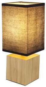 Lampă de masă VALENTINO 1xE27/7W/230V negru/maro Globo 21628B