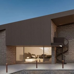 Stalp de exterior LED 3000K, IP65 BAST H-45cm corten