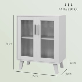 HOMCOM Dulap de depozitare modern cu uși duble | Aosom Romania