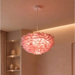 Brilagi - Lustră suspendată pe cablu FEATHER 3xE27/40W/230V, Ø 50 cm, roz