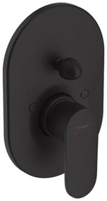 Baterie cada-dus incastrata Hansgrohe Vernis Blend negru mat fara corp incastrat