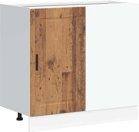 vidaXL Dulap bază de bucătărie „Porto” Lemn vechi, lemn de inginerie