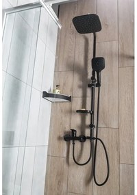 Set de duș Aqualine KERA negru mat