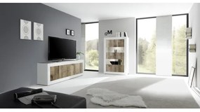 Comodă NERILA albă/maro