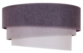 Lustră pe cablu Duolla TRIO 1xE27/15W/230V d. 45 cm antracit/gri/alb