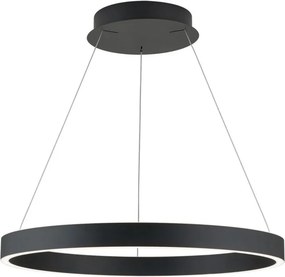 Lustra LED circulara iluminat sus si jos KOLK negru 60cm