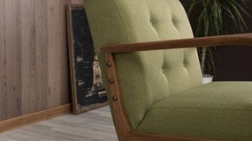 Fotoliu Kemer, Poliester, Verde