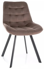 Scaun rotativ Monti velvet cappuccino/negru Blu38