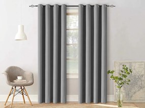 Draperie gri deschis OXFORD 140x250 cm Agatat: Inele metalice