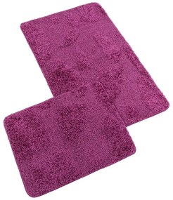 Bellatex Set covorașe de baie fără decupajBANYSILVER fucsia, 60 x 100, 60 x 50 cm