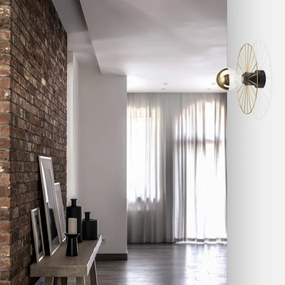 Aplică MONTANA 1xE27/15W/230V d. 30 cm auriu