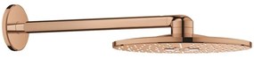 Palarie dus fix Grohe Rainshower 310 SmartActive, O31 cm cu brat, montaj pe perete, cupru (warm sunset)