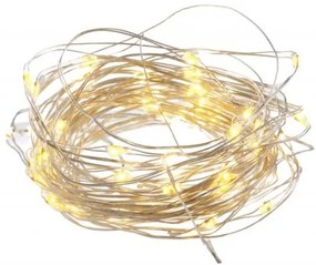Lumini decorative pe baterii 40LED 4,3m alb cald