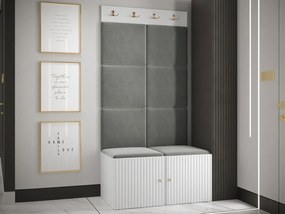 Mobilier hol Tewarota Slim IV (Alb + Gri) . 1104848