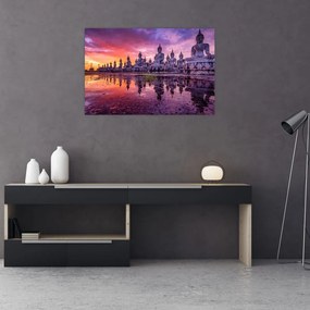 Tablou - Buddha la apus (90x60 cm)