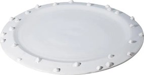 Farfurie alba din ceramica, D35cm Dante