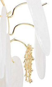 Lustra suspendata metal auriu si sticla CLARA 60