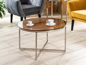 Masă de cafea Celena (Chihlimbar + Cromat). 1050075
