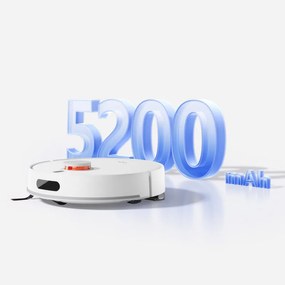 Aspirator robot Xiaomi BHR07XBEU H40, 10000 Pa, 180 min, 4 l, Statie autogolire, Navigatie LDS, Uscat/umed, Aplicatie mobila, Alb