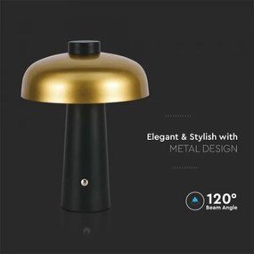 Lampă LED birou, reglabilă, reîncărcabilă, 3W, 5V, 3000-6000K, 1800 mAh, negru/a