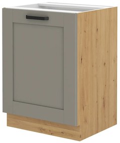 Dulap inferior de bucătărie Lucid 60 D 1F BB (Stejar artisan + claygrey). 1045486