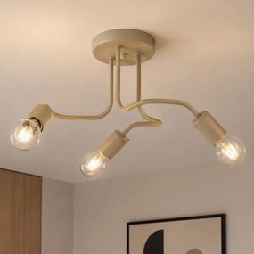 Plafonieră CHARLIE 3xE27/15W/230V bej