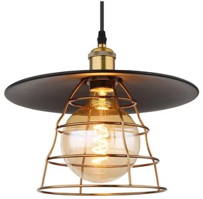 Pendul design clasic Viejo negru mat, cupru 30cm