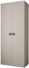 Dulap de haine 100 cm Carmela 40-1 (Cașmir + Negru). 1126503