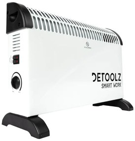 Convector,calorifer electric Detoolz, 2KW, 3 trepte de putere, cu termostat reglabil