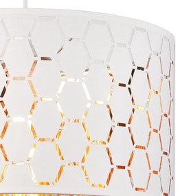 Lustră pe cablu ULLE 1xE27/15W/230V alb