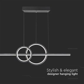 Lustră LED pe cablu LED/15W/230V 4000K negru