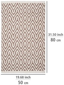 Covoraș de baie bej din plastic reciclat 50x80 cm Altai – Wenko