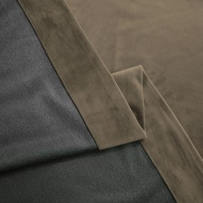 Set draperie din catifea blackout cu rejansa transparenta cu ate pentru galerie, Madison, densitate 700 g/ml, Stonewall, 2 buc