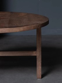 Masuta de cafea, rotunda, din lemn de mango, Treport
