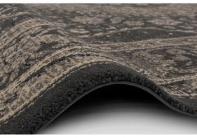 Covor gri închis din lână 100x180 cm Zana – Agnella