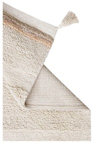 Covor crem lavabil/țesut manual din bumbac 140x200 cm Bloom Natural – Lorena Canals