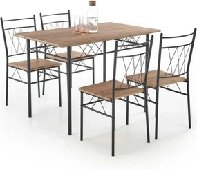 Set masa si 4 scaune FAUST, stejar